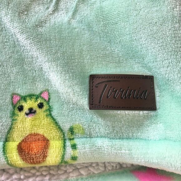 Tirrinia Wearable Blanket Snuggie Oversized Hoodie Avocado cat Blanket adult - Picture 11 of 11
